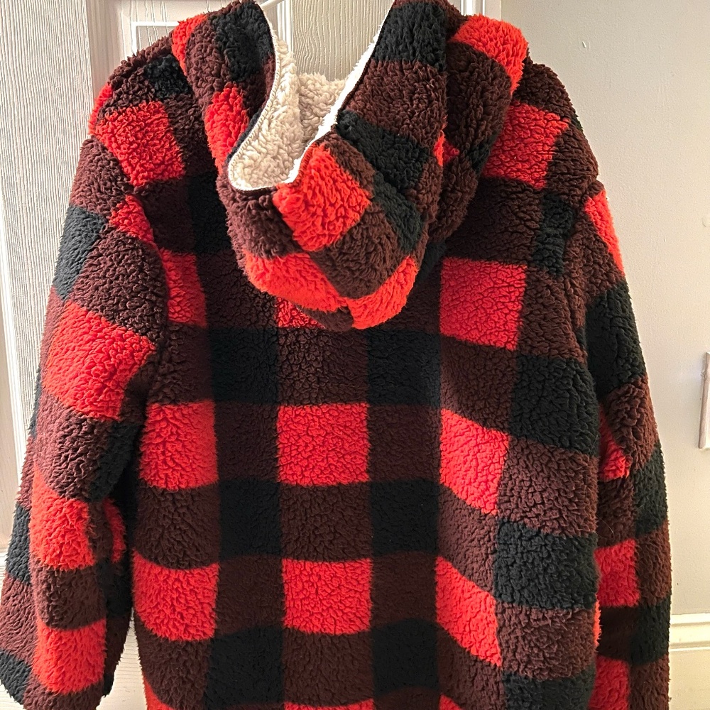 Fuzzy cardigan, size small, - Picture 2 of 2